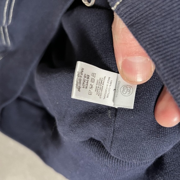 Stussy Hoodie Mens Large Navy Blue Full Zip Fleece Workgear Portugal Sweatshirt - Picture 7 of 9